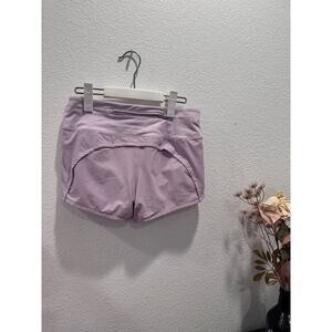 EUC Lululemon Run Times Short‎ II *4" Rose pink size 4